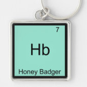 Porte-clés Hb - Honey Badger Funny Element Meme T-Shirt (Devant)