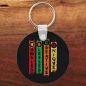 Porte-clés Hbcu Humbled Blessed Creative Unique Black College (Recto)
