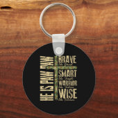 Porte-clés He Is Paw Paw Camo Religious Fathers Day Christian (Recto)