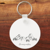 Porte-clés He Moves Mountains (Recto)