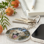 Porte-clés Headshot 3 de golden retriever (Devant droit)