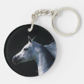 Porte-clés Headshot arabe 2 de cheval (Dos)