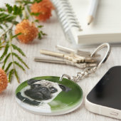 Porte-clés Headshot de carlin (Devant droit)