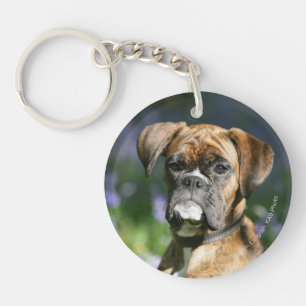 Porte-clés Headshot de chien de boxeur