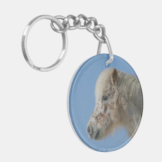 Porte-clés Headshot miniature de cheval (Devant gauche)