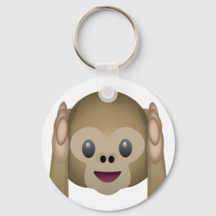 Porte-clés Hear No Evil Monkey Emoji