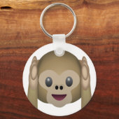 Porte-clés Hear No Evil Monkey Emoji (Recto)