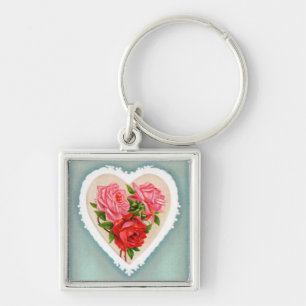 Porte-clés Heart and Roses