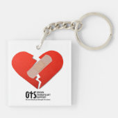 Porte-clés Heart Awareness, Surgery, Survivor Recovery Gift (Dos)
