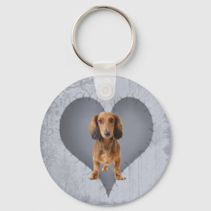 Porte-clés Heart Dachshund