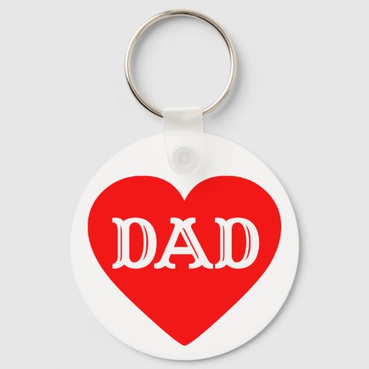 PORTE-CLÉS HEART DAD (Recto)