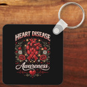 Porte-clés Heart Disease Awareness (Verso)