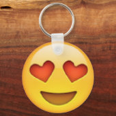 Porte-clés Heart Eyes Emoji Porte - clé (Recto)