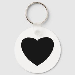 Porte-clés Heart Freeform 4 Black Le MUSÉE Zazzle Cadeaux