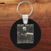 Porte-clés Heart Says T Knees Say Balcony (Recto)