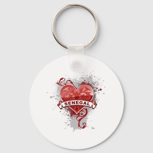Porte-clés Heart Sénégal (Recto)
