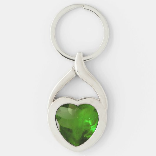 Porte-clés Heart‑Shaped Emerald (Devant)
