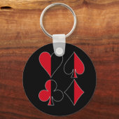 Porte-clés Heart Spade Diamond Club (Recto)