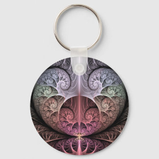 Porte-clés Heartbeat, Abstrait surreal Imaginaire Fractal Art