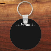 Porte-clés Heartbeat pour pilotes et aviateurs (Recto)