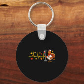 Porte-clés Heartbeat Turkey Funny Nurse Thanksgiving Fall Des (Recto)