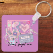 Porte-clés Heartbeats of the 2000s – Pink Nostalgia Keychain (Verso)