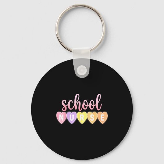 Porte-clés Hearts School Nurse Medical Istant Valentines Day  (Recto)