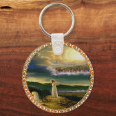 Porte-clés Heavens accueillant Embrasser Jésus à Dusk (Recto)