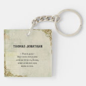 Porte-clés Hébreux 11:6 Sans foi, il est impossible de... (Dos)