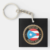 Porte-clés Hecho en Puerto Rico Gold Seal (Devant)