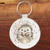 Porte-clés Hédgebog pour bébé mignon (Recto)