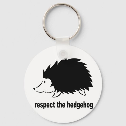 Porte-clés Hedgehog - Respect the Hedgehog (Recto)