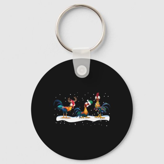 Porte-clés Hei Hei Chicken Christmas - Uni (Recto)