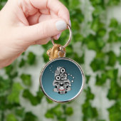 Porte-clés Hei Tiki Nouvelle-Zélande Drum Maori design (Main)