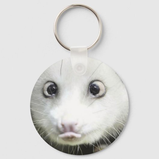 Porte-clés Heidi L'Opossum Osé À Croix (Recto)