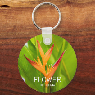 Porte-clés Heliconia Fleurs Plante Botanique Jardin Design