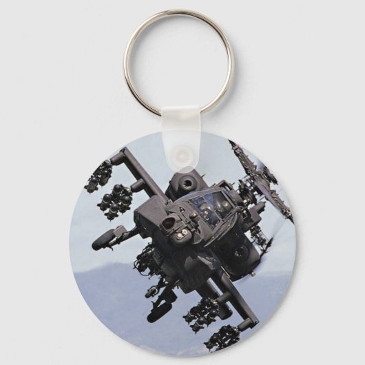Porte-clés Hélicoptère d'attaque Aapache (Recto)