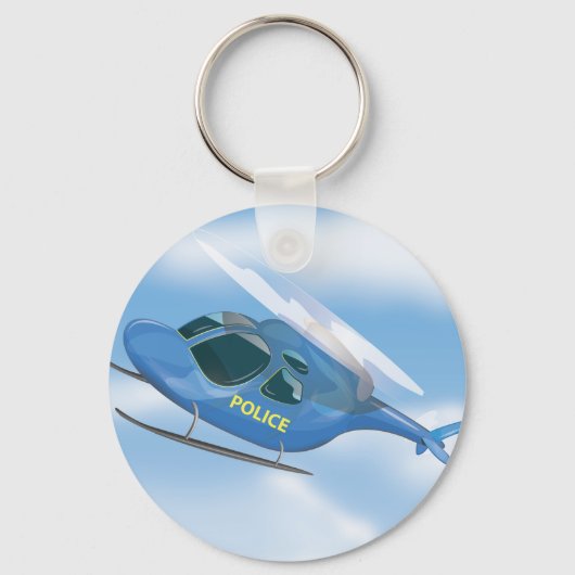 Porte-clés Hélicoptère de police (Recto)