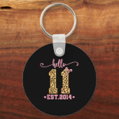 Porte-clés Hello Eleven Est 2014 11th Birthday Coquette Bow L (Recto)