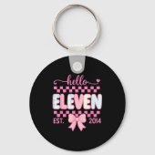 Porte-clés Hello Eleven Est 2014 Coquette Bow Happy 11th Birt (Recto)