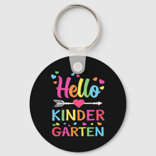 Porte-clés Hello Kindergarten Team Kinder Back to School Teac