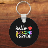 Porte-clés Hello Second Grade Team 2nd Grade Byck To School T (Recto)