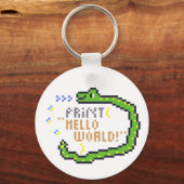Porte-clés hello word en python! (Recto)
