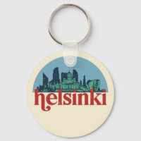 Helsinki Finlande Ville Skyline Vintage Cityscape