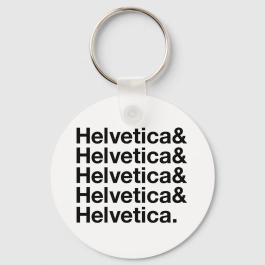 Porte-clés Helvetica& (Recto)