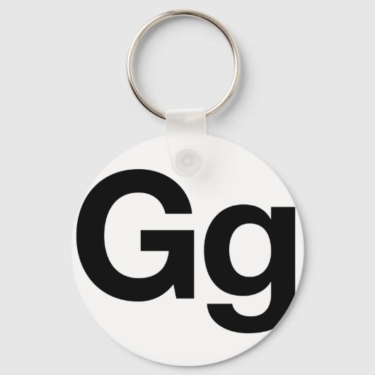 Porte-clés Helvetica Gg (Recto)