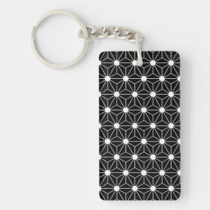 Porte-clés Hemp Leaf Asanoha japan motif geomet traditionnel
