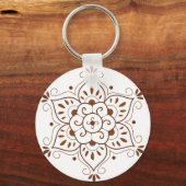 Porte-clés Henna Tattoo Mandala (Recto)