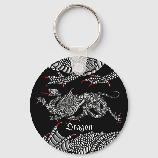 Porte-clés Heraldic Dragon (Argent) - Porte - clé (Recto)