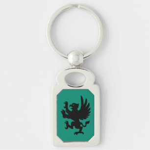 Porte-clés Heraldic Griffin Silhouette Porte - clé